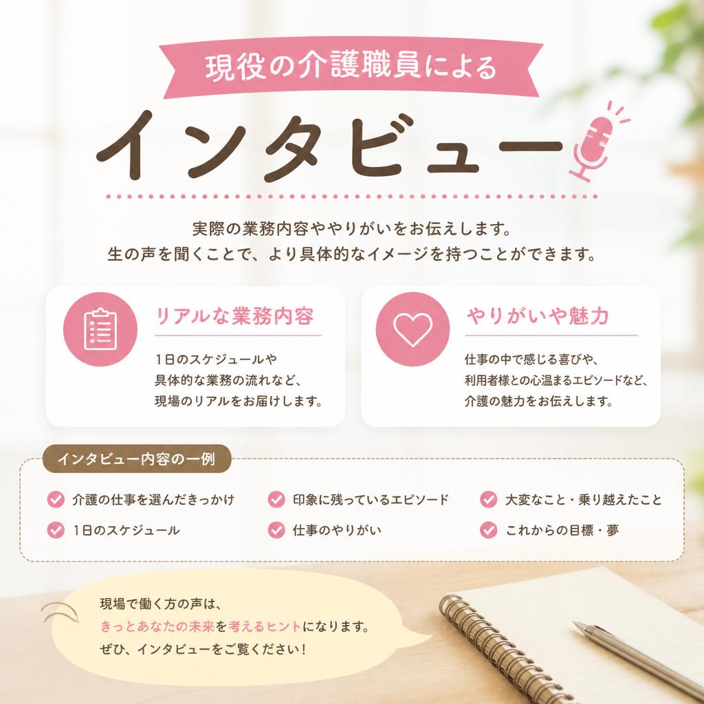 4. 介護職員が語るリアルな声