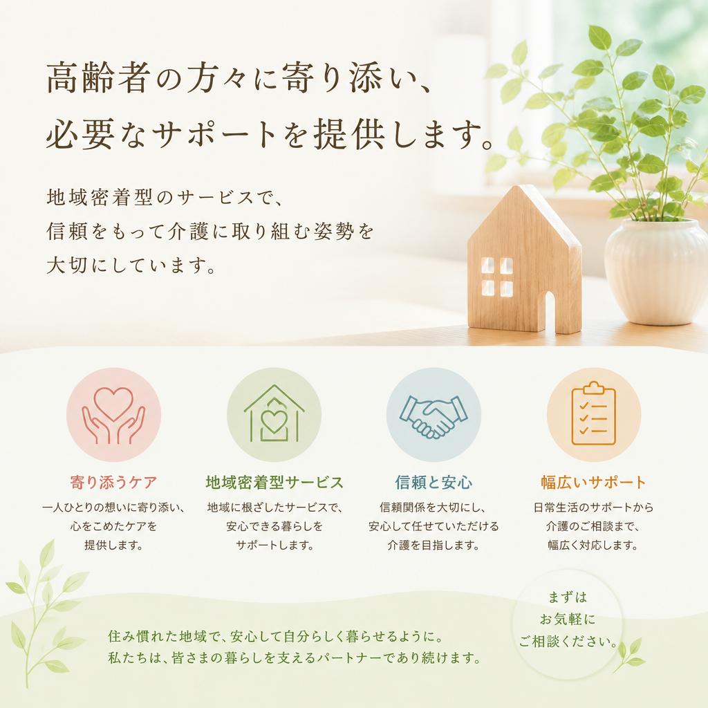 地域に根ざした介護サービス