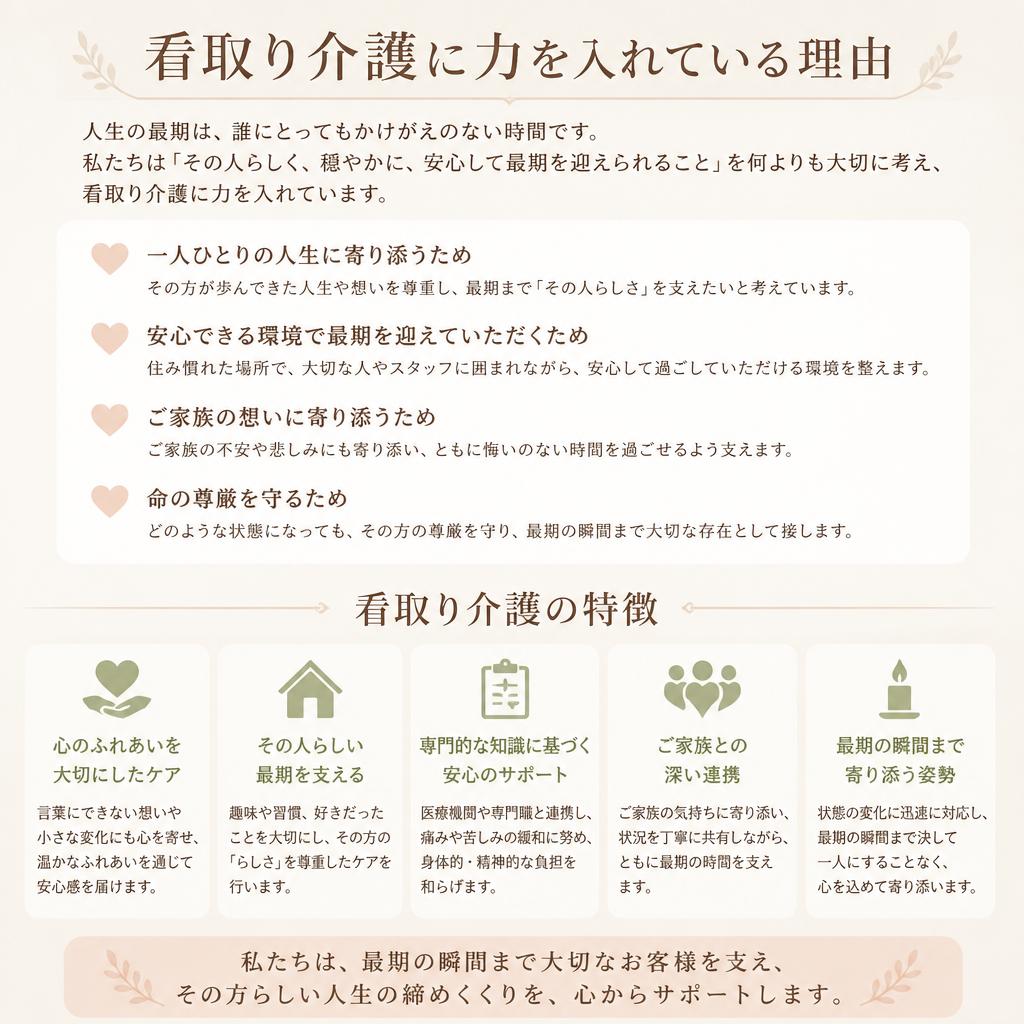 看取り介護への取り組み
